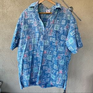 Go Barefoot 3 Button Hawaiian Shirt - Large